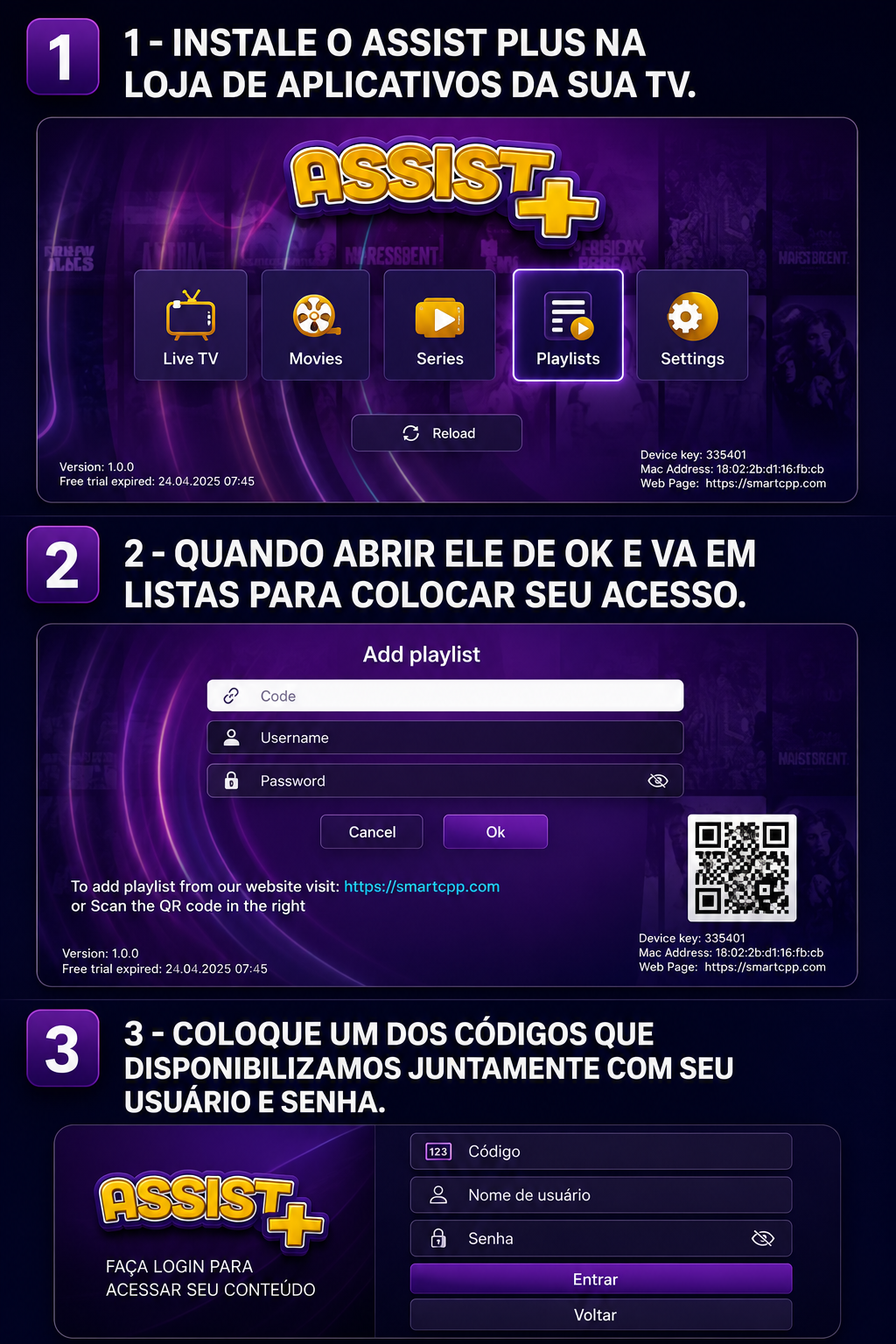 Assist Plus — Passo 3