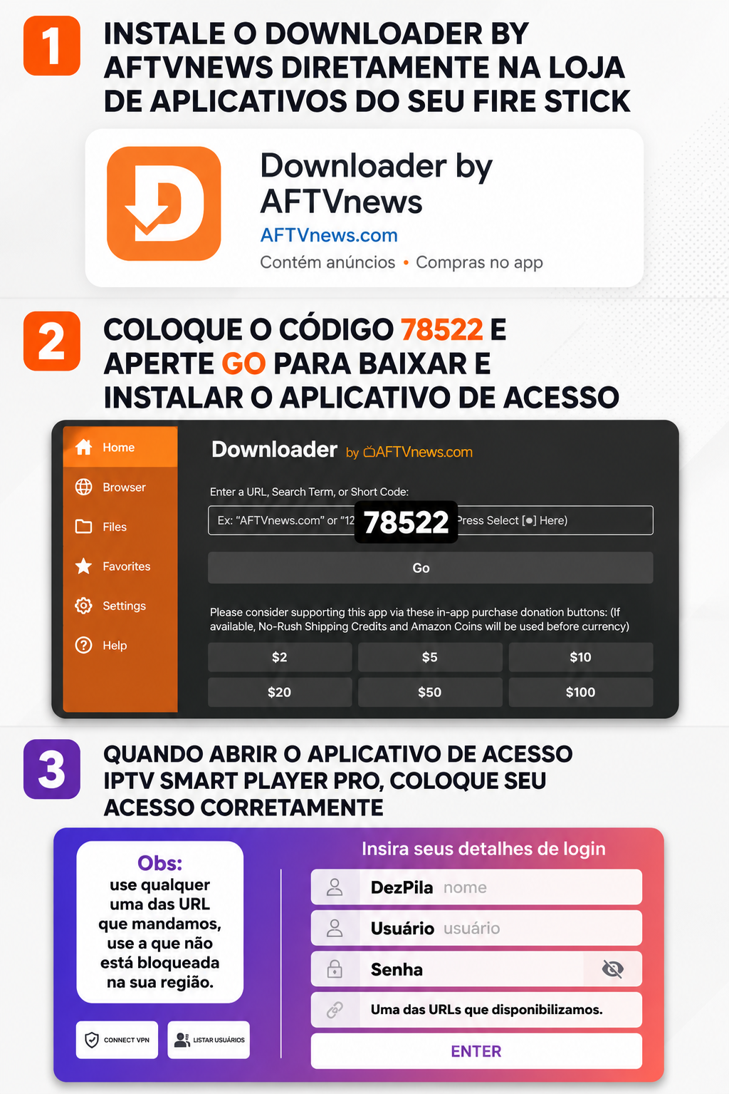 Iptv Smart Player Pro — Passo 2